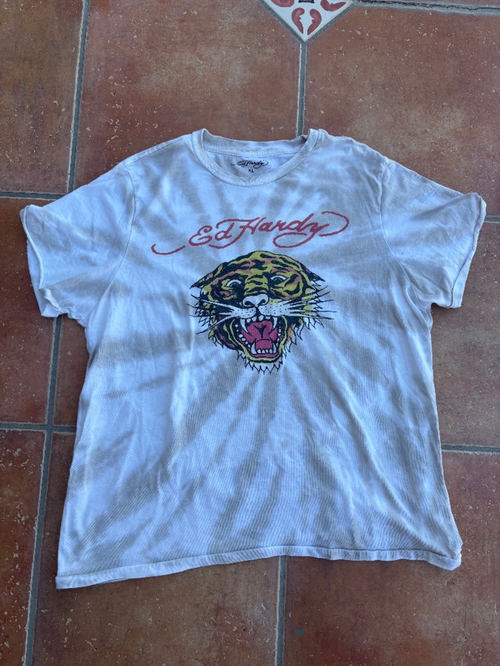Ed Hardy Tiger Tee Shirt Size XL